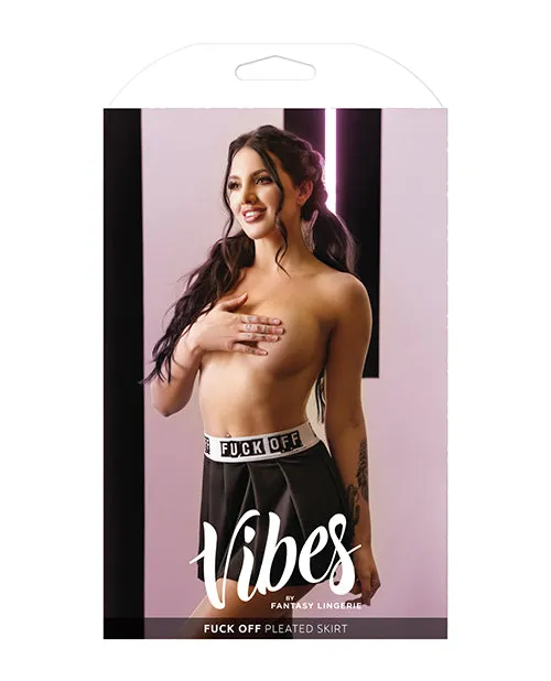 Vibrators Vibes By Fantasy Lingerie Vibes Fuck Off Knife Pleated Microfiber Skirt Black SM Vibrators Vibes By Fantasy Lingerie Vibes Fuck Off Knife Pleated Microfiber Skirt Black SM