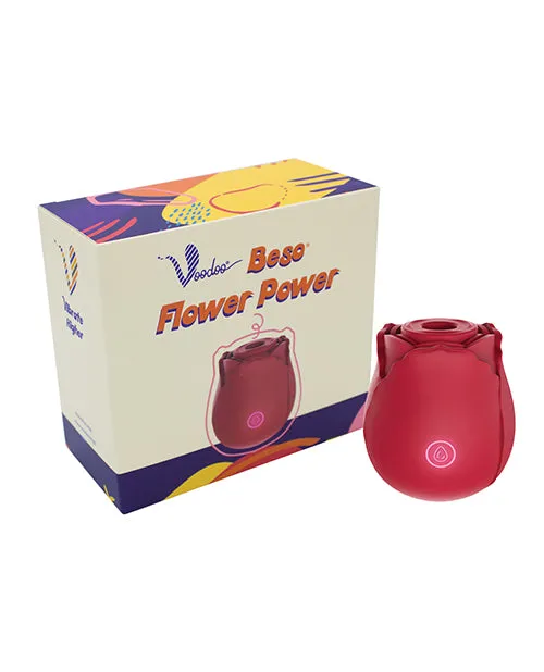 Vibrators Voodoo Voodoo Beso Flower Power Red Vibrators Voodoo Voodoo Beso Flower Power Red