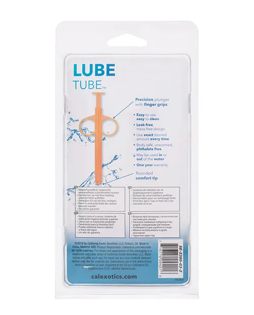 Vibrators Water Systems Lube Tube Lube Applicator Orange