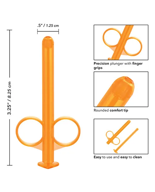 Vibrators Water Systems Lube Tube Lube Applicator Orange