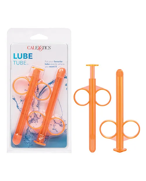 Vibrators Water Systems Lube Tube Lube Applicator Orange