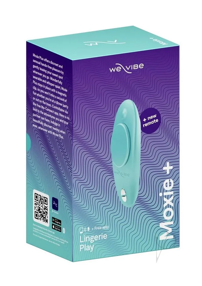 We Vibe Female Sex Toys WeVibe Moxie Wearable Rechargeable Silicone Panty Vibrator with Remote Control Aqua We Vibe Female Sex Toys WeVibe Moxie Wearable Rechargeable Silicone Panty Vibrator with Remote Control Aqua