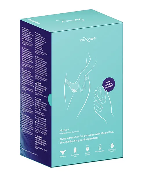 We Vibe Female Sex Toys WeVibe Moxie Wearable Rechargeable Silicone Panty Vibrator with Remote Control Aqua We Vibe Female Sex Toys WeVibe Moxie Wearable Rechargeable Silicone Panty Vibrator with Remote Control Aqua