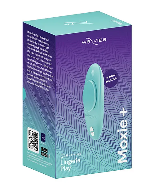 We Vibe Female Sex Toys WeVibe Moxie Wearable Rechargeable Silicone Panty Vibrator with Remote Control Aqua We Vibe Female Sex Toys WeVibe Moxie Wearable Rechargeable Silicone Panty Vibrator with Remote Control Aqua