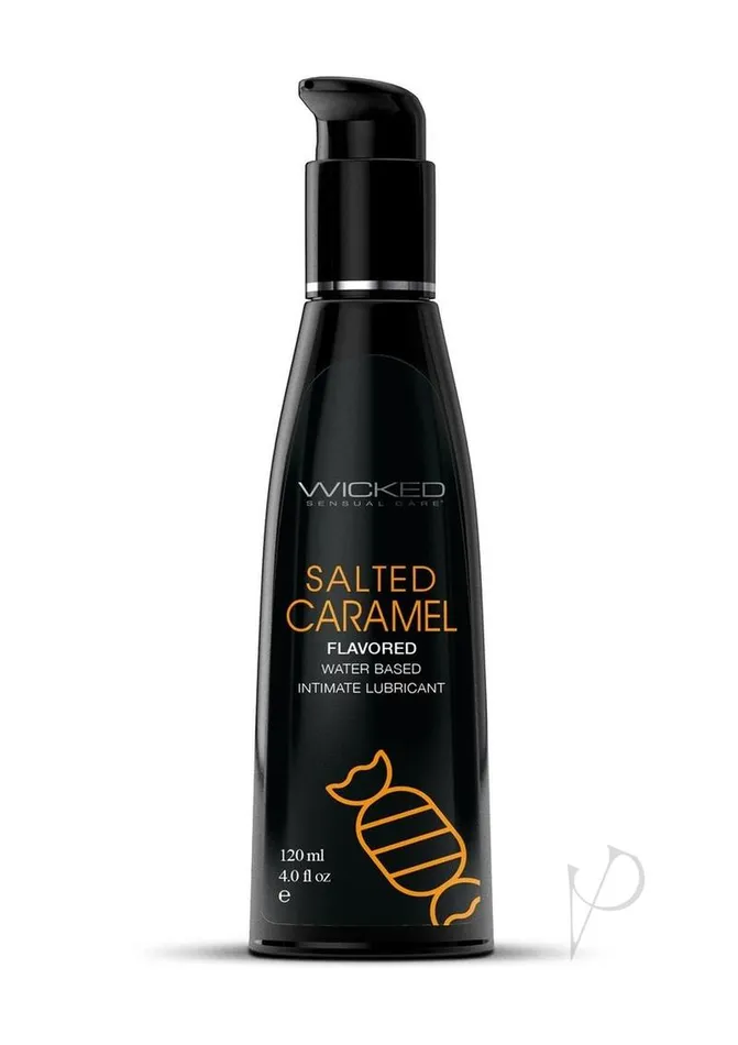 Wicked Aqua Water Based Flavored Lubricant Salted Caramel 4oz Wicked Aqua Lubricants Wicked Aqua Water Based Flavored Lubricant Salted Caramel 4oz Wicked Aqua Lubricants