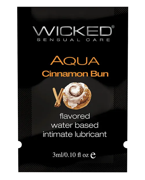 Wicked Sensual Care Lubricants Wicked Sensual Care Aqua Water Based Lubricant 1 oz Cinnamon Bun