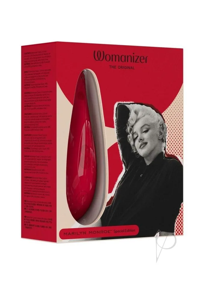 Womanizer Female Sex Toys Womanizer Marilyn Monroe Special Edition Rechargeable Clitoral Stimulator Vivid Red Womanizer Female Sex Toys Womanizer Marilyn Monroe Special Edition Rechargeable Clitoral Stimulator Vivid Red