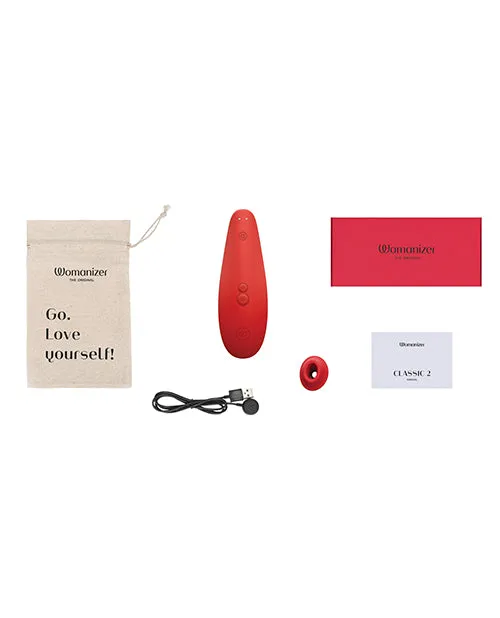 Womanizer Female Sex Toys Womanizer Marilyn Monroe Special Edition Rechargeable Clitoral Stimulator Vivid Red