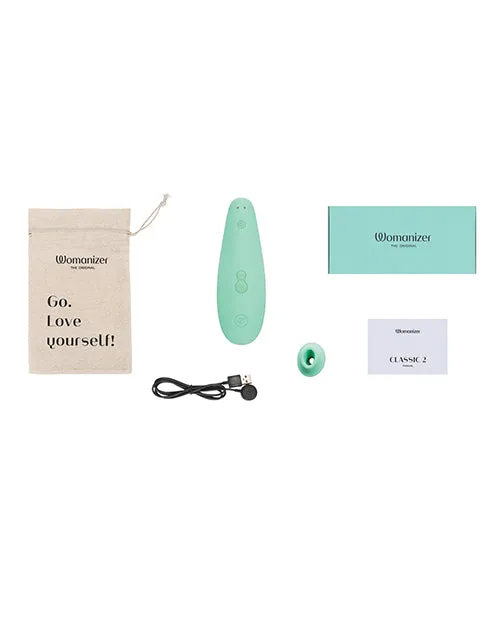 Womanizer Womanizer Marilyn Monroe Special Edition Rechargeable Clitoral Stimulator Mint Female Sex Toys