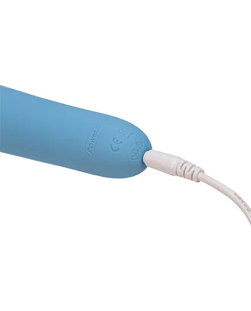 Wonderlust Destiny Silicone Rechargeable Wand Massager Blue Wonderlust Vibrators