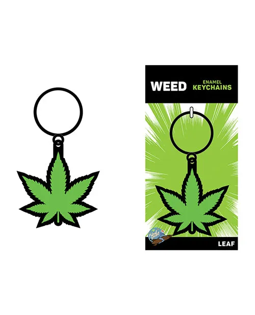 Wood Rocket Anal Leaf Green Keychain GreenBlack
