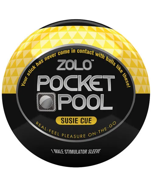 Zolo Male Sex Toys ZOLO Pocket Pool Susie Cue Masturbator Sleeve Yellow Zolo Male Sex Toys ZOLO Pocket Pool Susie Cue Masturbator Sleeve Yellow