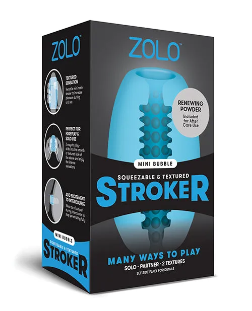 Zolo Male Sex Toys ZOLO Squeezable Mini Bubble Masturbator Blue Zolo Male Sex Toys ZOLO Squeezable Mini Bubble Masturbator Blue