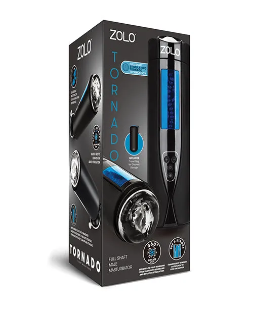 ZOLO Tornado Rechargeable Masturbator Black Zolo Male Sex Toys ZOLO Tornado Rechargeable Masturbator Black Zolo Male Sex Toys